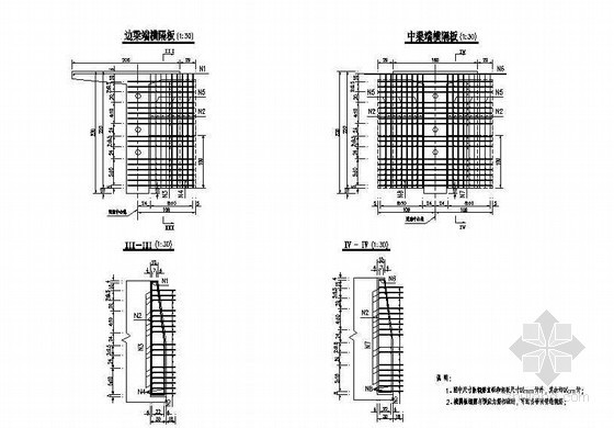 40mT梁施工图资料下载-40mT梁端横隔板钢筋布置节点详图设计