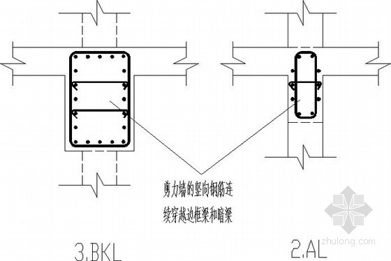 边框资料下载-剪力墙LL、AL、BKL配筋构造节点详图