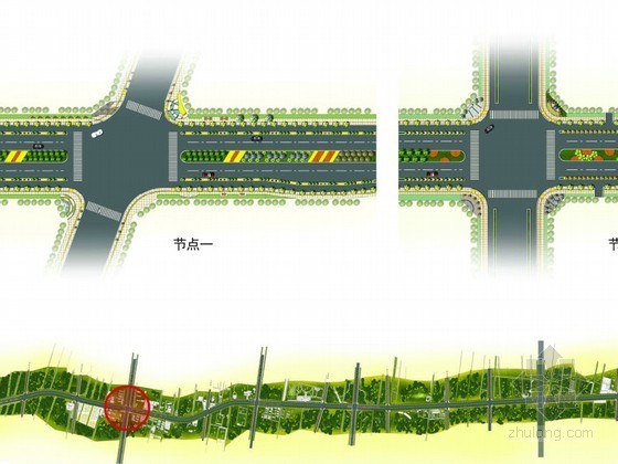 首钢园区设计方案资料下载-[西安]园区道路规划设计方案