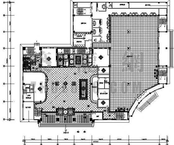 四星酒店建筑施工图资料下载-某四星酒店大堂装修图