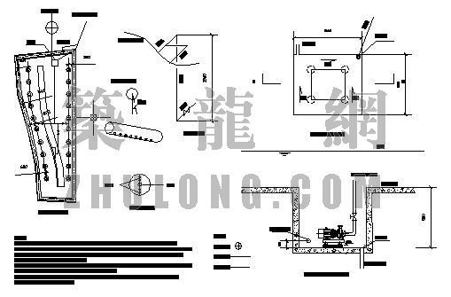 防火水幕带资料下载-俱乐部景墙水幕给排水图