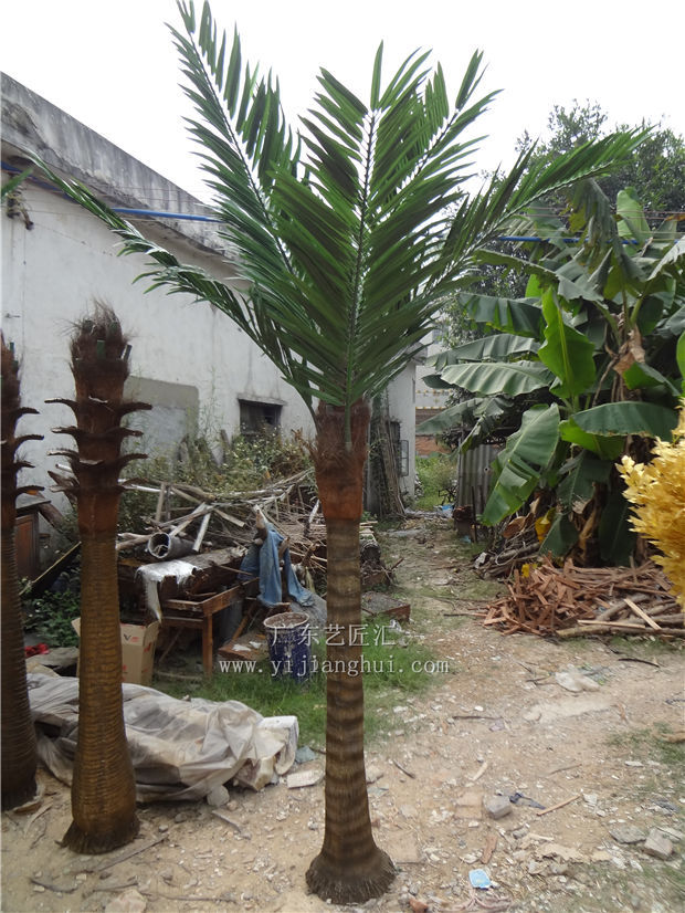 重防腐地坪厂家资料下载-广东艺匠汇仿真椰子树玻璃钢椰子树园林景观厂家直销