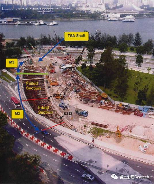 地铁基坑开挖准备工作资料下载-新加坡Nicoll Highway地铁基坑倒塌的当天发生了什么？