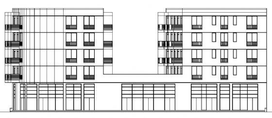 五层宿舍建筑设计施工图资料下载-某五层宿舍楼施工图