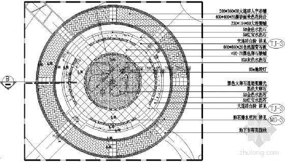 下沉式广场方案设计资料下载-下沉式广场施工详图