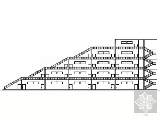 别墅套图CAD设计图纸资料下载-[重庆]某高校五层综合楼建筑施工套图
