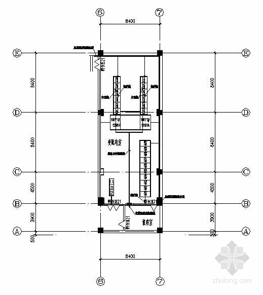 高压变配电室施工组织设计资料下载-某变配电室电气图纸