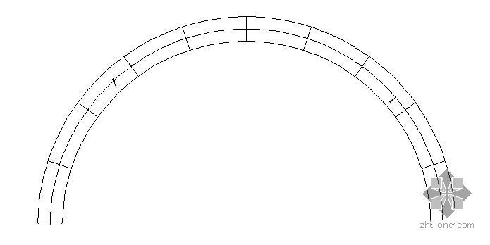 弧形廊架坐凳施工图资料下载-弧形坐凳施工详图
