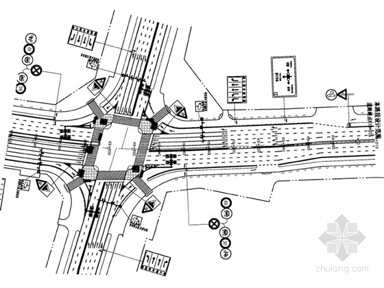 龙门架构造图资料下载-[福建]城市主干路改扩建工程路线及交通组织初步设计图228张