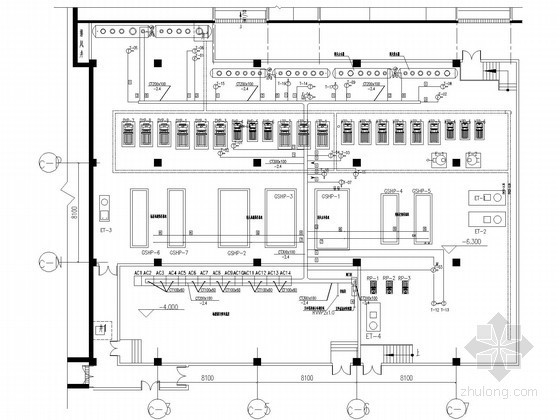热泵机房电气图纸资料下载-[南京]地源热泵机房自动控制设计施工图