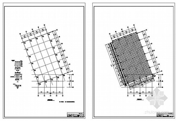 工程结构防振资料下载-某学生食堂网架工程结构设计图