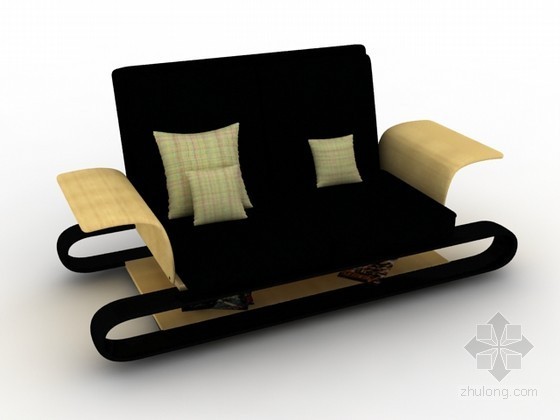 北欧沙发组合3d模型资料下载-休闲沙发3d模型下载