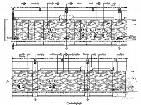 [厦门]临湖面海33万平米度假胜地五星级酒店设计施工图（含效果及实景图）宴会厅立面图