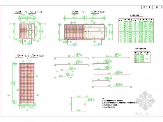 [江苏]三跨预应力混凝土变截面连续箱梁桥全套施工图（近200张）-主桥边墩承台钢筋构造图 