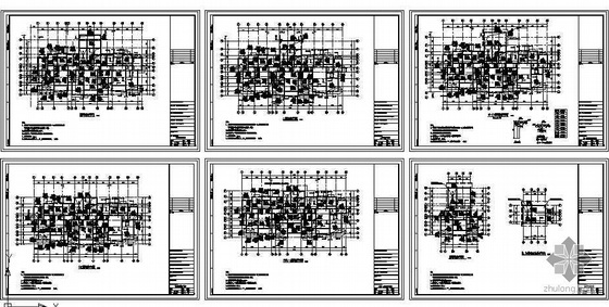 框剪结构高层住宅过程资料下载-某框剪小高层住宅结构图