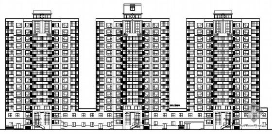 陕西十五层住宅楼资料下载-[盘锦]某新村十五层住宅楼建筑施工图