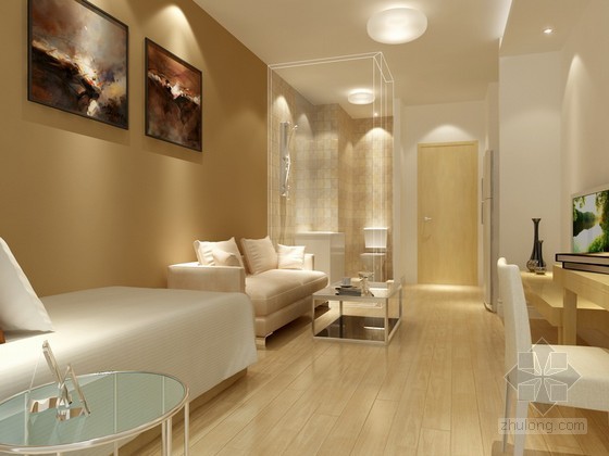 单身公寓室内设计模型资料下载-现代单身公寓3d模型