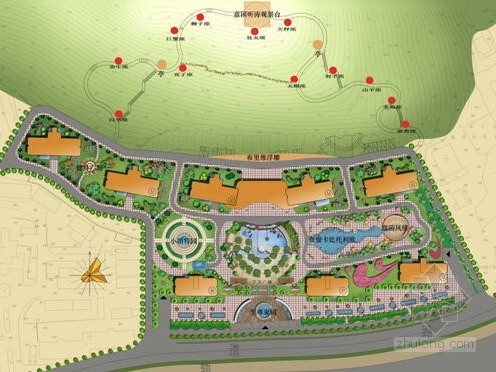 大连星海广场区位分析图资料下载-[大连]小区园林绿化景观规划设计方案