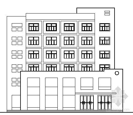 4层宿舍楼建筑设计方案资料下载-某六层宿舍楼建筑方案图