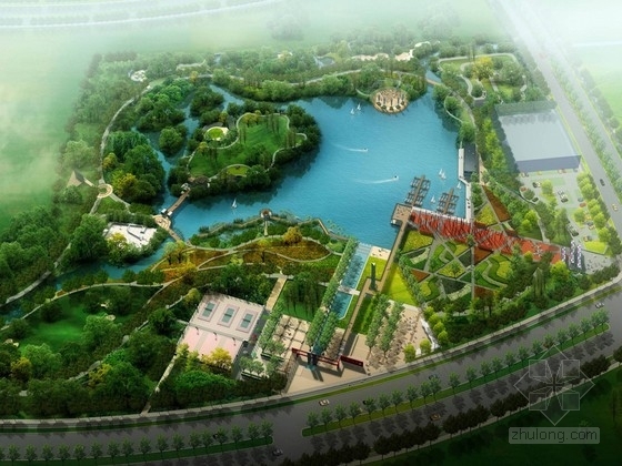 运动公园概念设计资料下载-[哈尔滨]体育运动公园景观设计方案（较全）