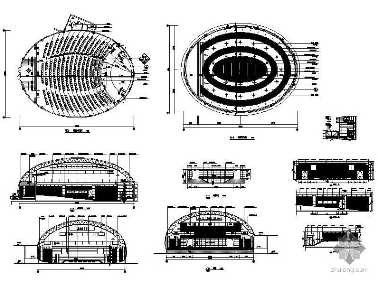 扇形报告厅建筑图纸资料下载-国际报告厅装饰详图