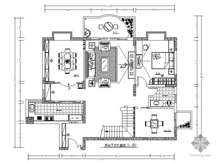 顶层复式楼家装资料下载-[广东]复式楼设计方案图