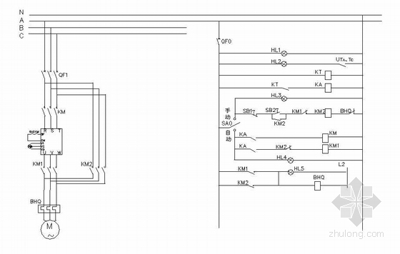 变频电气控制柜资料下载-深井泵变频控制柜原理接线图