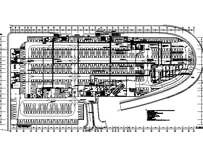 [福建]火车站主楼及停车场电气全套施工图带人防（大院出品）-配电平面图