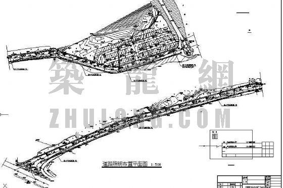 道路照明电力图纸资料下载-道路照明平面布置图