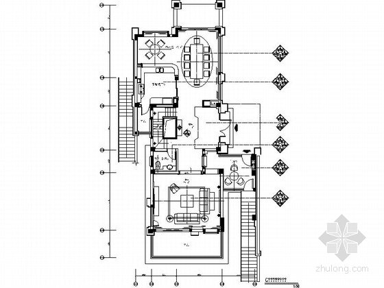 室内方案大样图资料下载-[成都]经典豪华三层别墅样板间室内装修图（含方案文本）