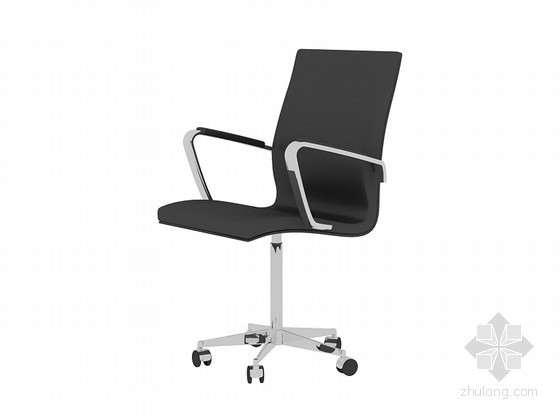 3d景观椅子资料下载-简单办公椅子3D模型下载