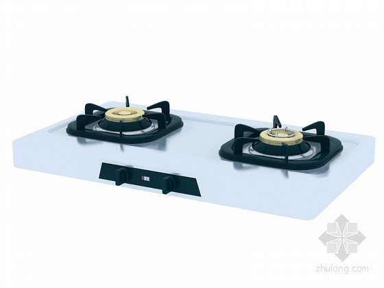 燃气引入管资料下载-燃气灶3D模型下载