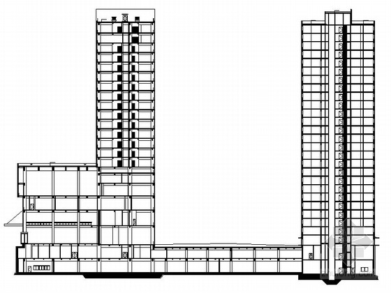 现代商业建筑施工图资料下载-[北京]现代风格知名商业广场全套建筑施工图