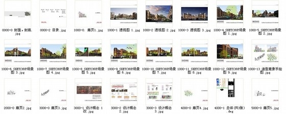 [上海]英伦风格多层步行商业街区规划设计方案文本（知名地产）-总缩略图 