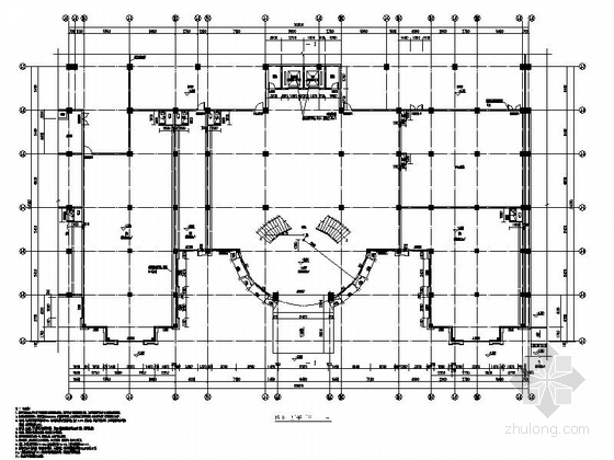 [福建]两层artdeco风格会所建筑施工图-两层artdeco风格会所建筑平面图
