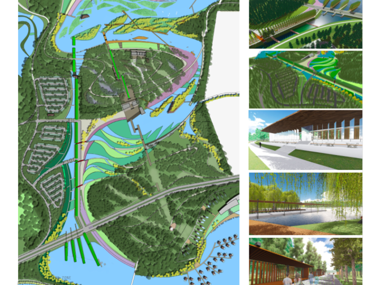 湿地生态公园景观施工图资料下载-[四川]成都狮子湖100%景观方案文本（湿地生态）