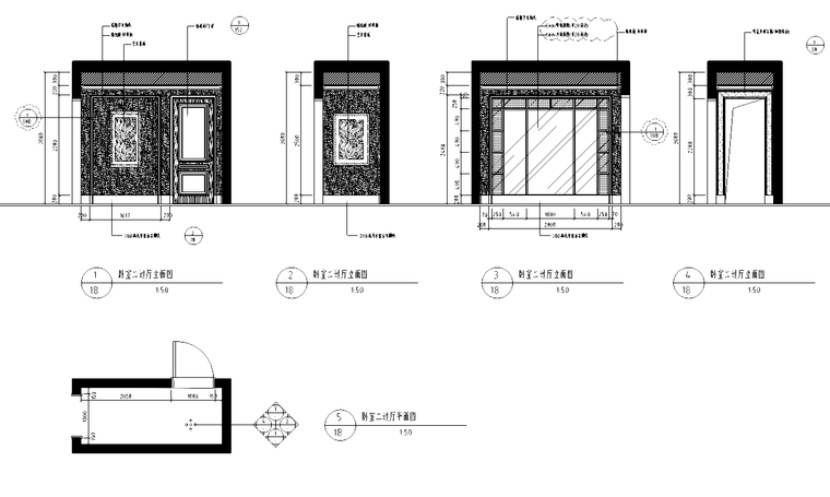 [北京]星河湾B1a户型施工图及完工照片-卧室过厅详图