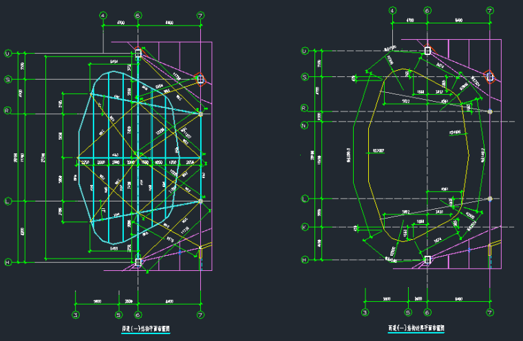 钢管桁架结构设计图资料下载-钢桁架雨篷结构设计图