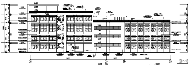26层建筑施工图纸资料下载-四层艺术楼建筑施工图（全套图纸）