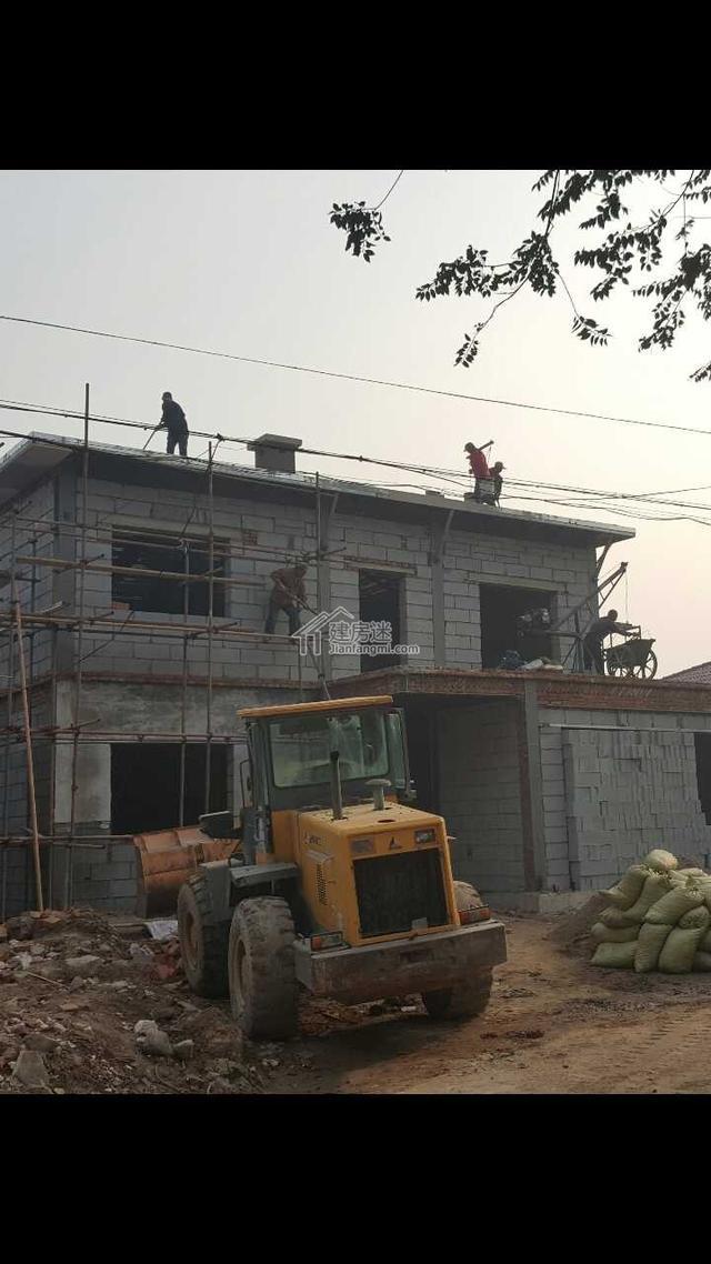 北京农村两层H钢结构加砌块自建房钢结构别墅