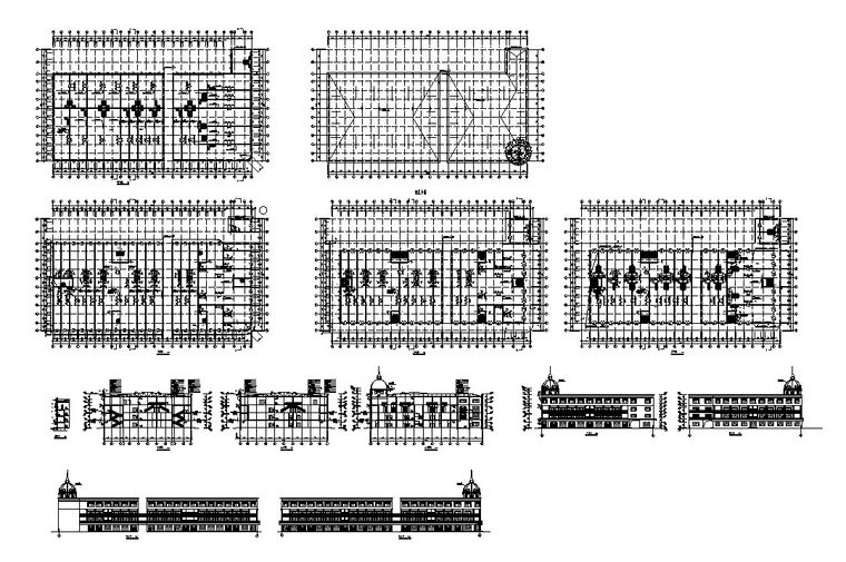 5套商业综合建筑设计方案初设图CAD-16