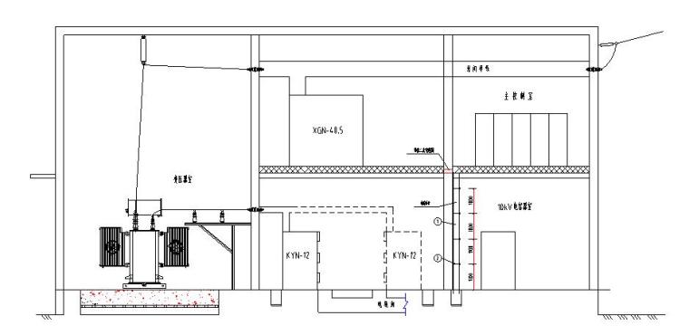 海勒斯壕集运站35kV变电站工程-电缆桥架剖面图