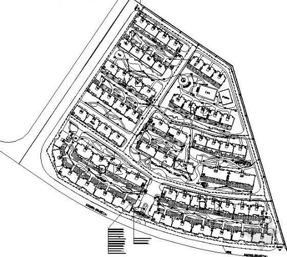 住宅小区总平面分析资料下载-云南某住宅小区总平面电气图