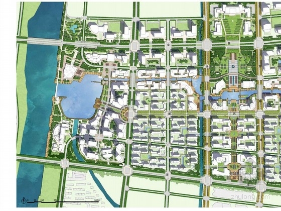 高新区总体规划文本资料下载-[扬州]城市新区总体规划设计