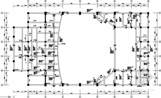 电影院暖通施工图资料下载-7度区框架电影院结构施工图