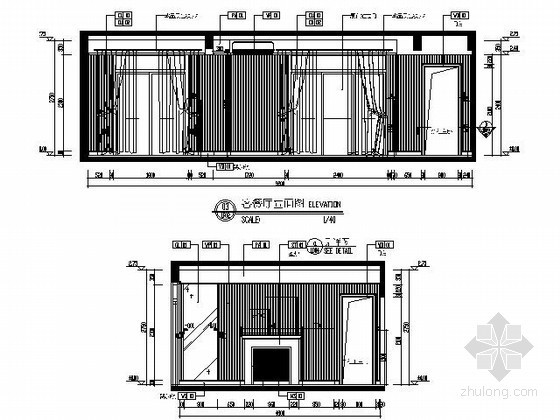 [武汉]田园风三居样板房施工图（含示意图）-图6