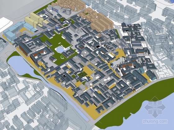 街区空间设计平面资料下载-院落的重生----城市步行街区空间和行为设计