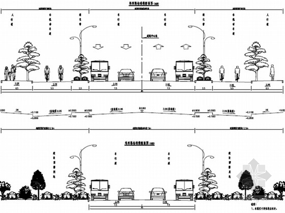 道路工程高程图资料下载-[安徽]市政道路工程施工图设计56张