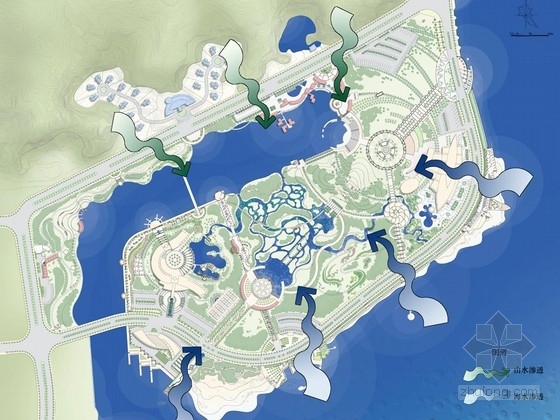 某开发区景观设计全套资料下载-[广州]开发区海滨公园景观设计方案