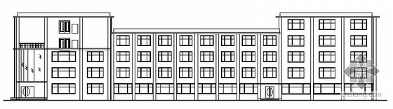 四层宾馆建筑设计资料下载-某四层宾馆建筑方案图